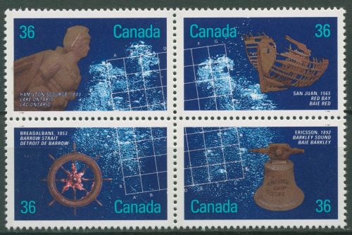 Kanada 1987 Entdecker Schiffswracks 1054/57 ZD postfrisch