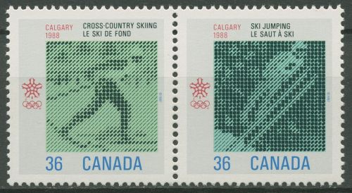 Kanada 1987 Olympia Winterspiele´88 Calgary 1066/67 ZD postfrisch