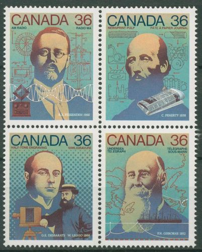 Kanada 1987 Kanada-Tag Erfinder 1048/51 ZD postfrisch