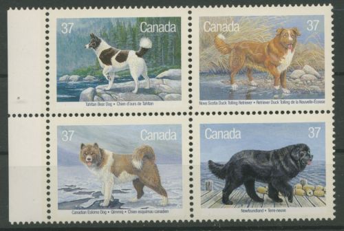 Kanada 1988 Hunde Husky Neufundländer 1097/00 ZD postfrisch