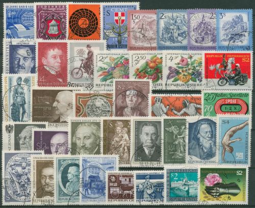 Österreich Jahrgang 1974 komplett (1437/73) gestempelt (SG62135)