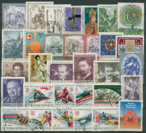 Österreich Jahrgang 1975 komplett (1474/05) gestempelt (SG62136)