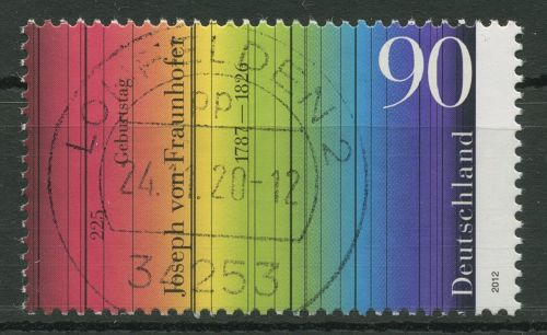 Bund 2012 Physiker J. Frauenhofer 2907 gestempelt