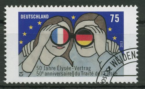Bund 2013 Elysée-Vertrag 2977 gestempelt