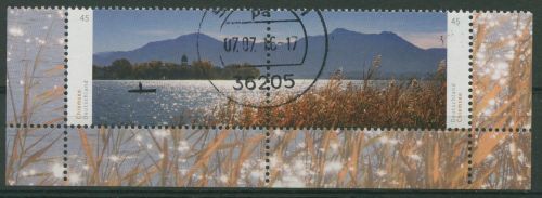 Bund 2015 Chiemsee Chiemgauer Alpen 3162/63 ZD Ecken gestempelt (E4786)