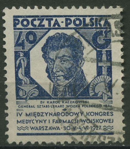 Polen 1927 Militärmedizin Arzt Kaczkowski 251 gestempelt