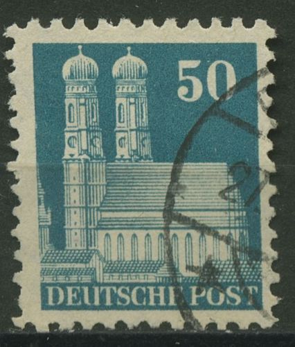 Bizone 1948 Bauten mit weiter Zähnung 92 XF gestempelt