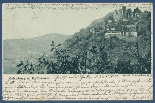 Rotenburg am Kyffhäuser, gelaufen 1901 (AK5923)