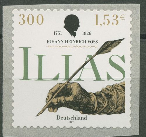 Bund 2002 J.H. Voß Rollenmarke sk 2251 mit Nr. postfrisch