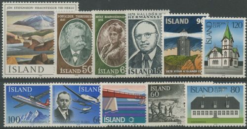 Island 1978 Jahrgang komplett 528/38 postfrisch (G96101)