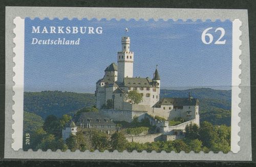Bund 2015 Marksburg Rollenmarke sk 3127 R mit Nr. postfrisch
