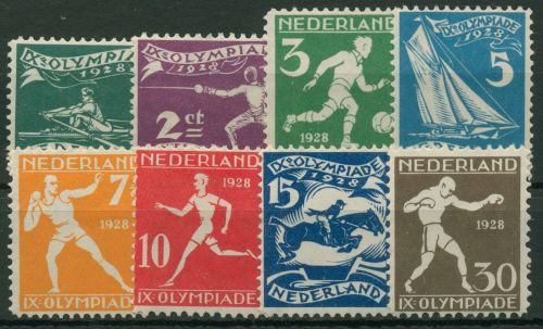 Niederlande 1928 Olympische Sommerspiele Amsterdam 205/12 mit Falz