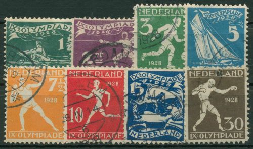 Niederlande 1928 Olympische Sommerspiele Amsterdam 205/12 gestempelt