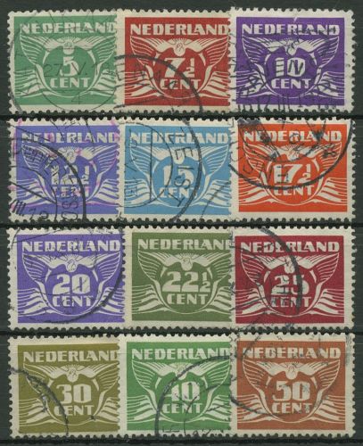 Niederlande 1941 Fliegende Taube 380/91 gestempelt