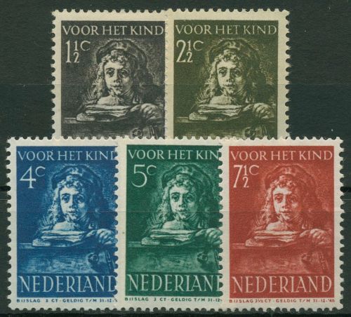 Niederlande 1941 Voor het Kind Kind Gemälde Rembrandt 397/01 postfrisch