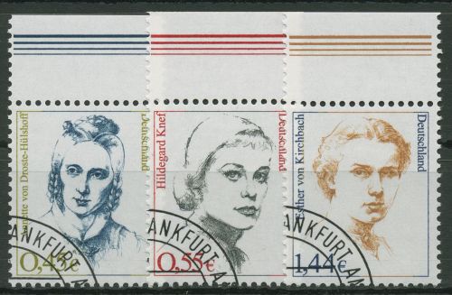 Bund 2002 Freimarken Frauen 2295/97 gestempelt