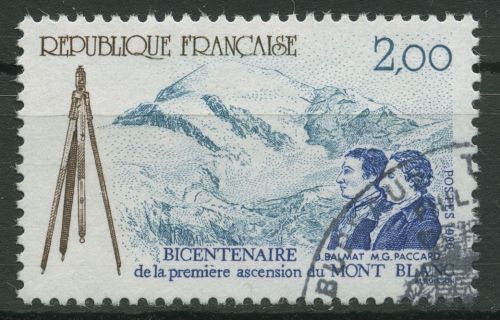 Frankreich 1986 Bergsteigen Mont Blanc 2560 gestempelt