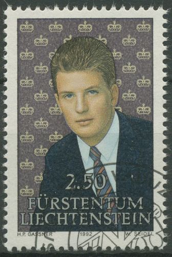 Liechtenstein 1992 Erbprinz Alois 1053 gestempelt