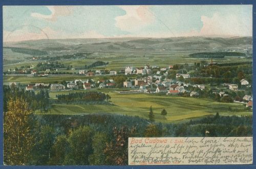 Bad Cudowa Kudowa-Zdrój Gesamtansicht, gelaufen 1904 (AK5896)