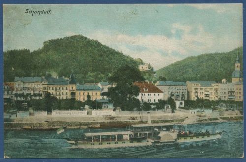 Bad Schandau Sächsische Schweiz Dampfer, ungebraucht, Mängel (AK5898)