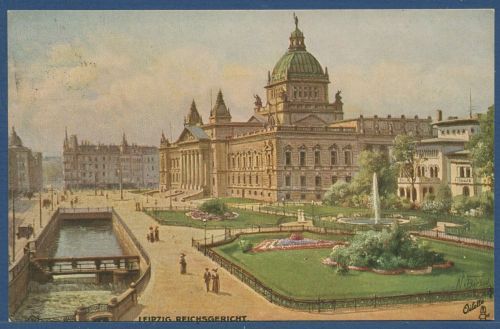 Leipzig Reichsgericht, gelaufen 1915 als Feldpost (AK5871)