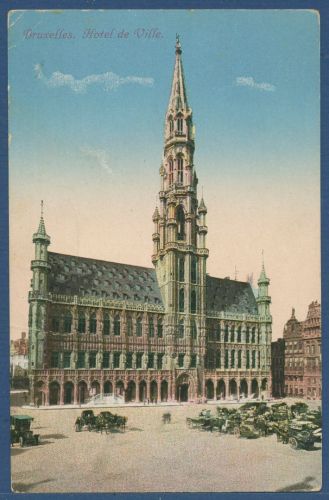 Brüssel Hotel de Ville Rathaus, ungebraucht (AK5866)