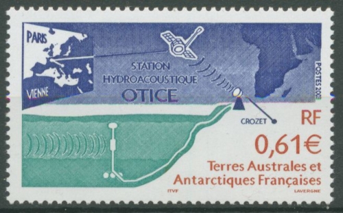 Franz. Antarktis 2003 Hydroakustische Station OTICE 506 postfrisch