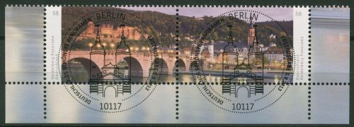 Bund 2013 Panorama Heidelberg 3028/29 ZD gestempelt