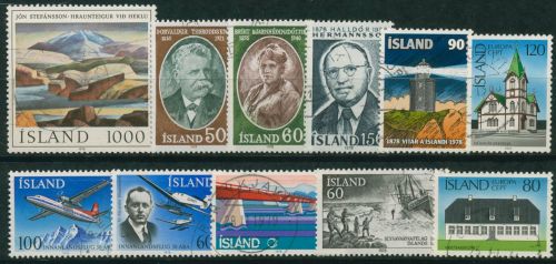 Island 1978 Jahrgang komplett 528/38 gestempelt (G60221)