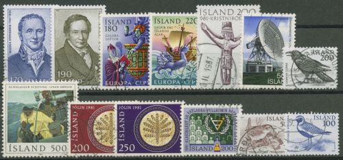 Island 1981 Jahrgang komplett 563/75 gestempelt (G60222)