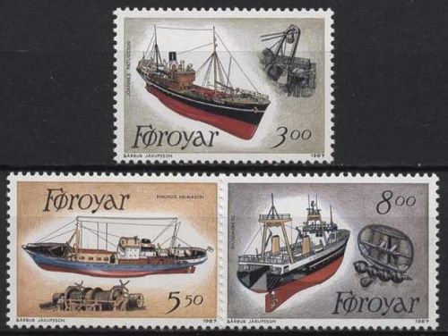 Färöer 1987 Fischereischiffe 151/53 postfrisch