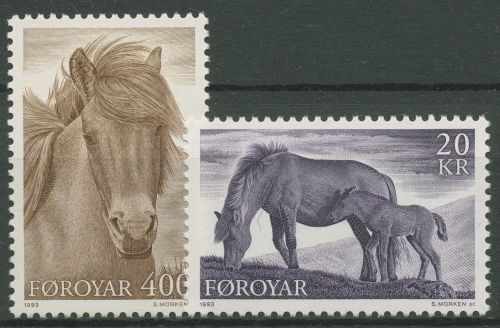 Färöer 1993 Pferde 250/51 postfrisch