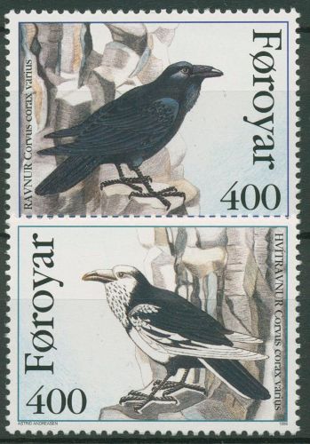 Färöer 1995 Vögel Färöer-Kolkrabe 283/84 postfrisch