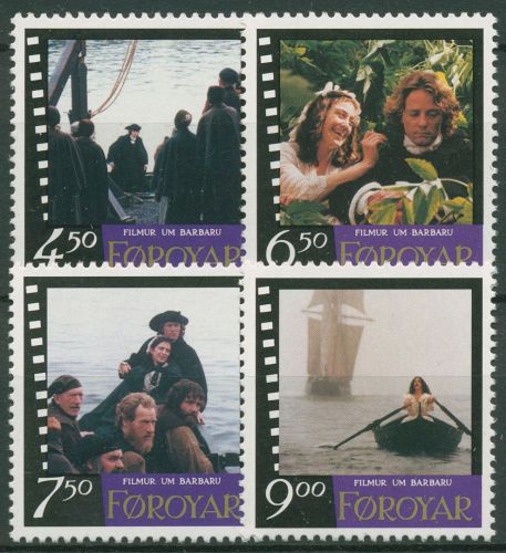Färöer 1997 Premiere des Films Barbara 322/25 postfrisch