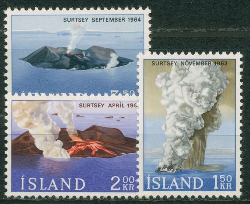 Island 1965 Insel Surtsey Lava-Ausbruch 392/94 postfrisch