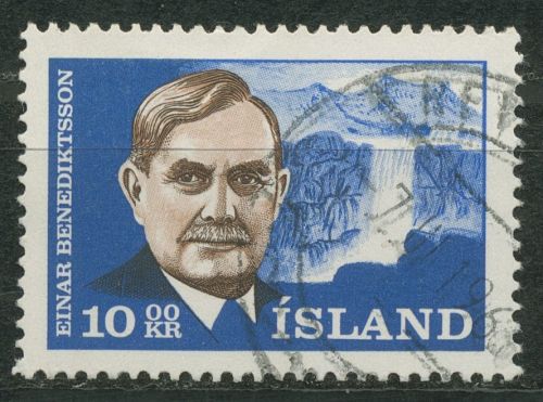 Island 1965 Dichter Einar Benediktsson 397 gestempelt
