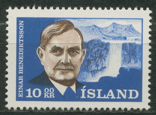 Island 1965 Dichter Einar Benediktsson 397 postfrisch