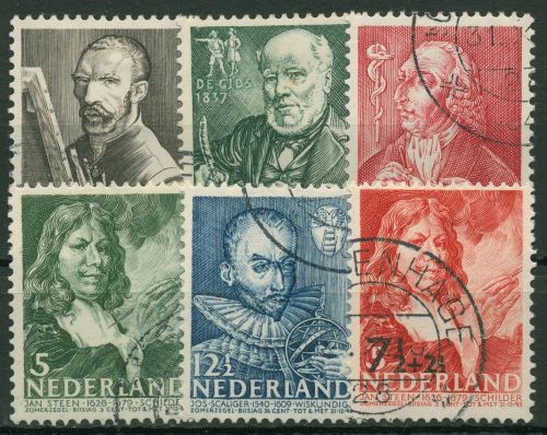 Niederlande 1940 Sommermarken kulturelle und soziale Fürsorge 351/56 gestempelt