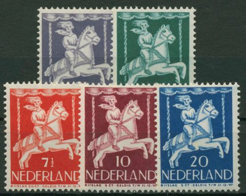 Niederlande 1946 Voor het Kind Karussellpferd 472/76 postfrisch