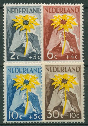 Niederlande 1949 Stiftung "Hilfe für Indien" Sonnenblume 521/24 postfrisch
