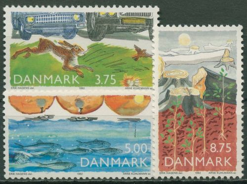 Dänemark 1992 Natur Umwelt Entwicklung Tiere 1032/34 postfrisch