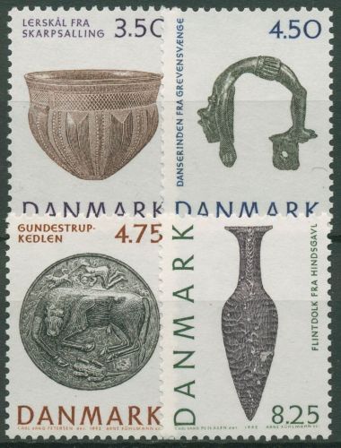 Dänemark 1992 Nationalmuseum Kopenhagen Altertum Gegenstände 1018/21 postfrisch