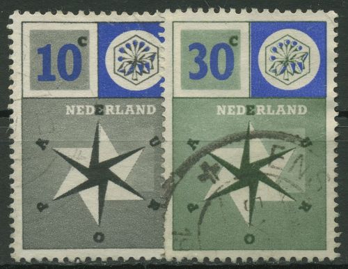 Niederlande 1957 Europa CEPT 704/05 gestempelt