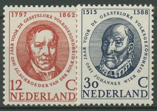 Niederlande 1960 Gesundheit Ärzte 751/52 postfrisch