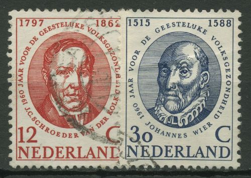 Niederlande 1960 Gesundheit Ärzte 751/52 gestempelt