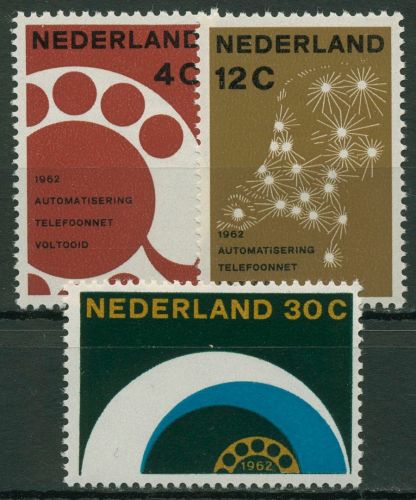 Niederlande 1962 Fernsprechnetz Telefon 779/81 postfrisch