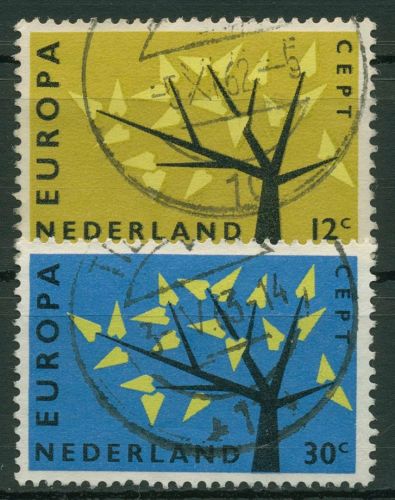 Niederlande 1962 Europa CEPT Stilisierter Baum 782/83 gestempelt