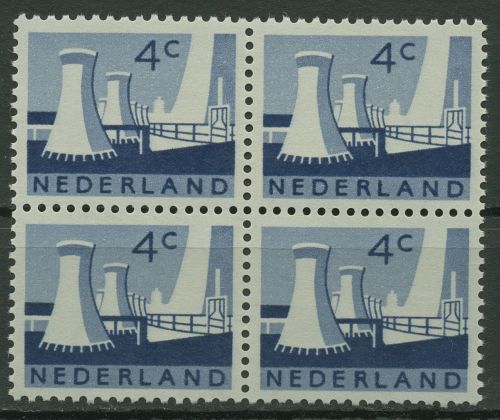 Niederlande 1963 Bergwerk Kühltürme 790 4er-Block postfrisch