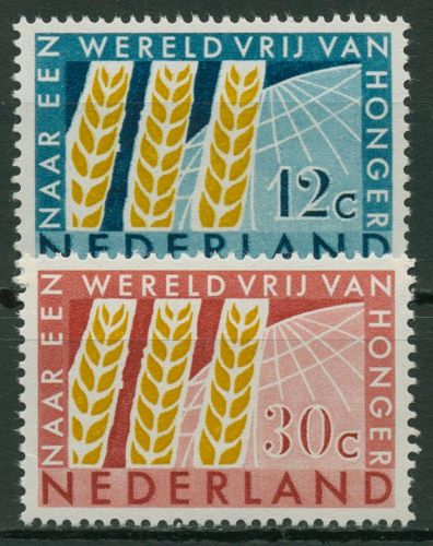 Niederlande 1963 Kampf gegen Hunger Getreideähren 791/92 postfrisch