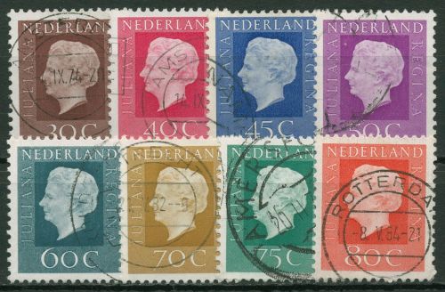 Niederlande 1972 Königin Juliana 975/82 A gestempelt